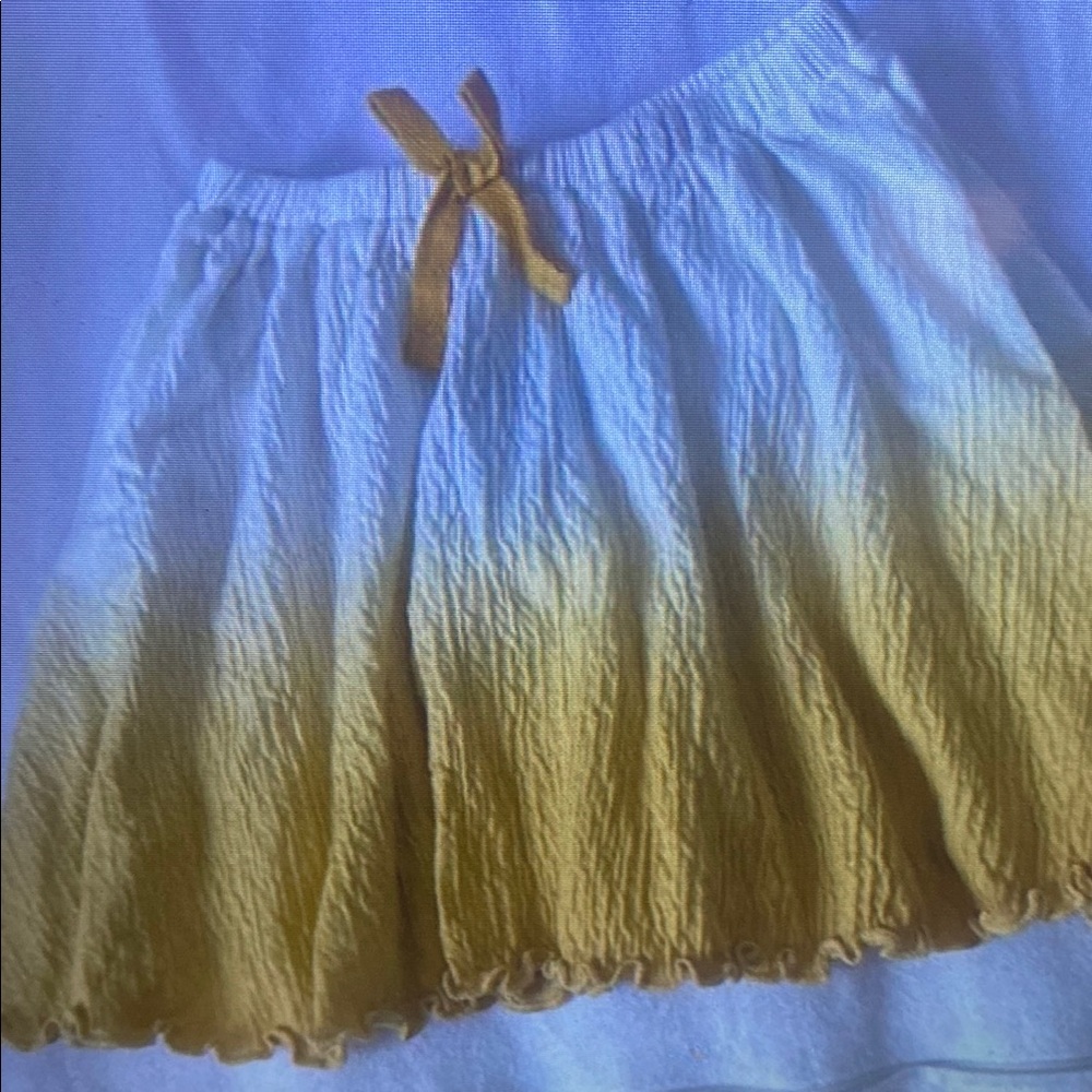 Girls' Yellow Ombre Skirt